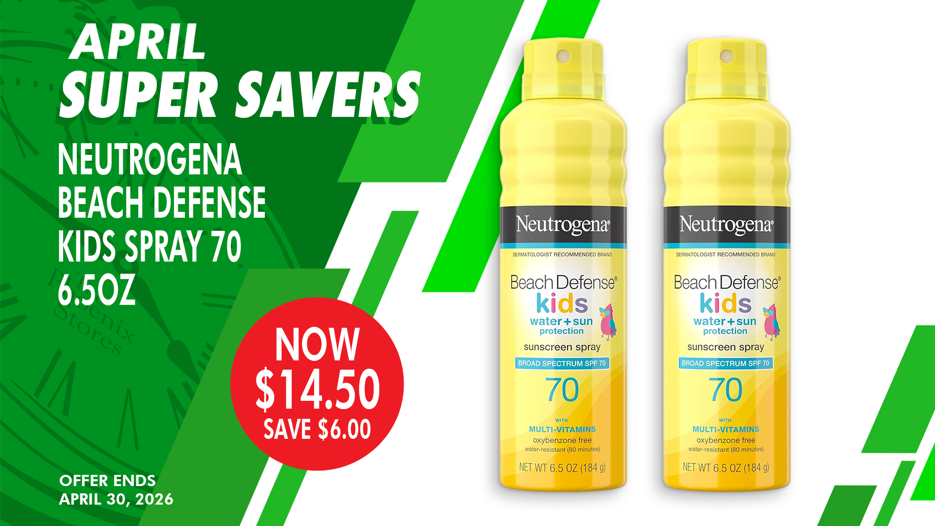 NEUTROGENA BEACH DEFENSE KIDS SPRAY 70 6.5OZ