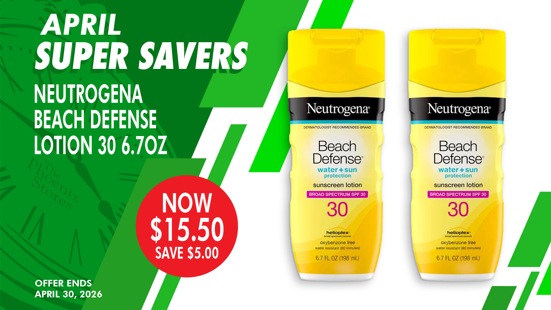 NEUTROGENA BEACH DEFENSE LOTION 30 6.7OZ