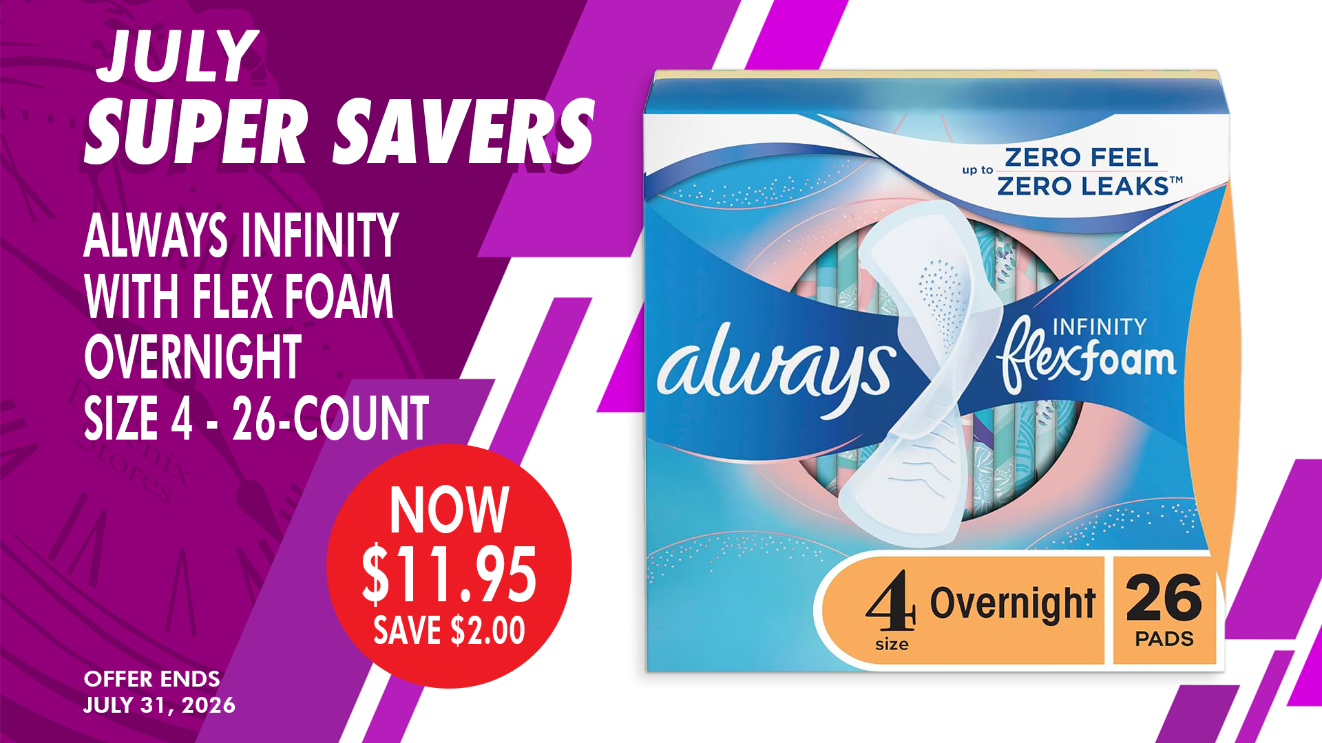 ALWAYS-INFINITY-WITH-FLEX-FOAM-OVERNIGHT-SIZE-4---26-COUNT